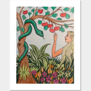 Eve in the Garden of Eden Posters and Art